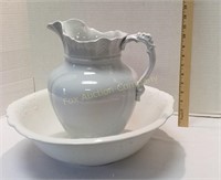 Royal Ironstone China Bowl & Pitcher