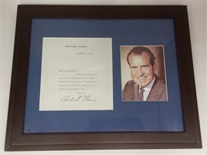 (J) President Richard Nixon signed letter ( not