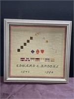 Military service stitched picture Marines