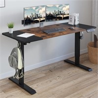Electric Height Adjustable Standing Desk, 55"