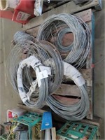 Pallet of assorted fencing wire.