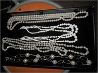 Jewelry-Group of 4-white beads, pearls, etc