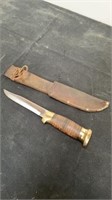 4.5” very nice knife with shealth