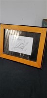 Framed ian Johnson Signature with no COA