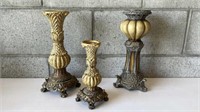 Vtg. Candle Holder (3)