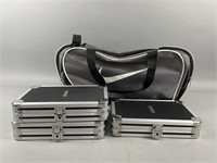 3 Vaultz CD Cases & Large Nike Duffle Bag