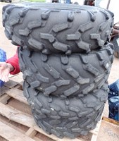 (4) TIRES FOR ATV (FRONTS & REARS) AT 26X8R12 &