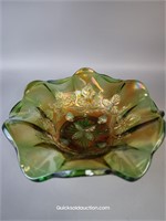 Carnival Green Millersburg 7" Blackberry Leaf Bowl