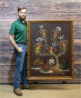 Art Jimmy Yellowhair Painting Spiritual Depiction