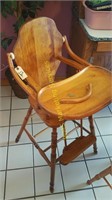 Childrens Wooden High Chair