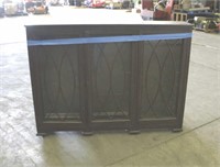 Glass Cabinet (3) Door & (4) Shelves 12"x62"x46" A