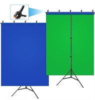 Hemmotop Blue Green Screen Backdrop Kit