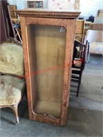 Antique Standing Glass Front Cabinet