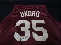 Isaac Okoro signed basketball jersey Beckett COA