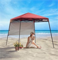 VIVOHOME 8x8ft Pop-Up Canopy Tent with Central Loc