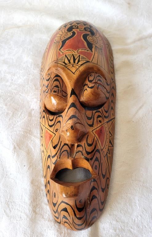 Wooden Wall Decor Mask  (3)