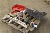 (3) Ladder Jacks, Bosch Hammer Drill, Untested,