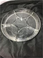 Hand Carved Crystal Appetizer Dish
