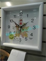 1X, TEMPO T-954 WALL CLOCK (REAL FLOWERS)