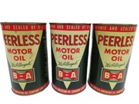 3 B/A  PEERLESS IMPERIAL QUART CANS