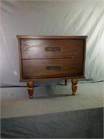 Black Walnut colored night stand measures