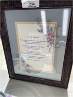 Framed mother poem