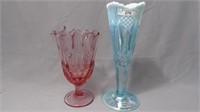 2 Fenton vases as shown
