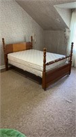 Full size cannonball bed matches vanity lot