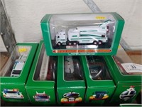(6) Miniature Hess Trucks