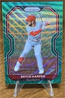 Bryce Harper 2021 Prizm Green Wave