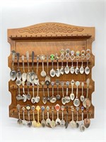 Wood Souvenir Rack and Spoons