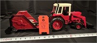 IH Tractor with Loader and Folding Bushog Mower 19
