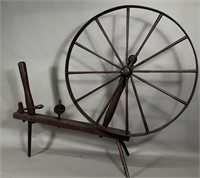 Walking wheel signed J. Archer ca. 1810; large