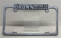 Brown motor Company Richmond Indiana license