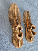 TWO SEARS- ROEBUCK & CO CAST IRON SHOE FORMS 8" &