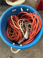 HUge Tub full of Extension Cords