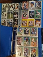2 binders full of baseball cards mixed years f