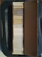 Box of nascar trading cards