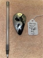 Tasco sterling & horn pin