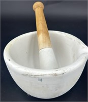 Vintage Heavy Coors USA Mortar & Pestle