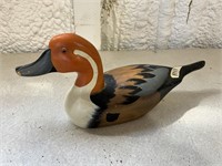 Artist Signed Wooden Duck Decoy