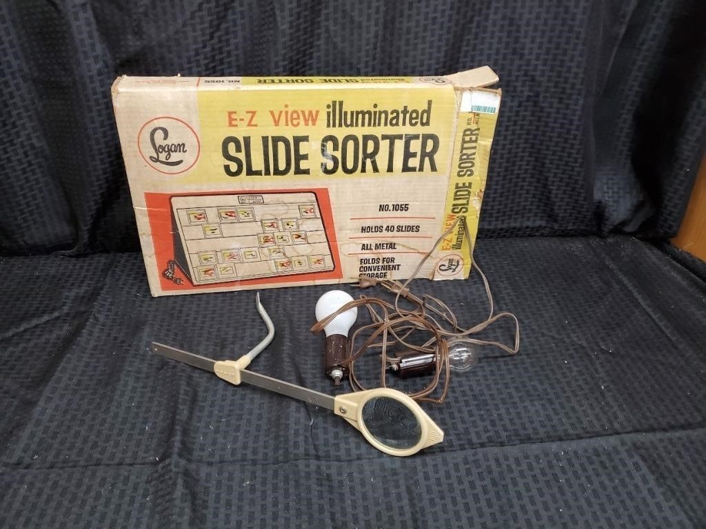 Vintage Slide Sorter with Box
