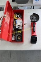 Milwaukee Battery Mini Grinder w/ Blades in Case