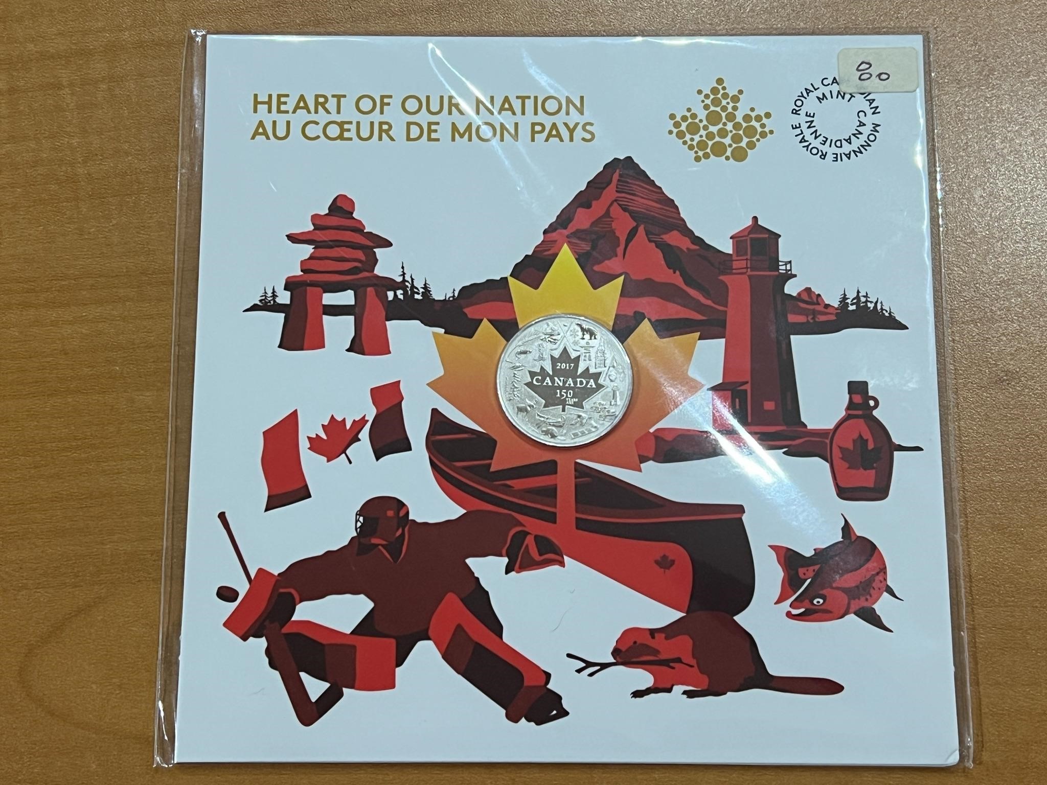 2017 Cdn $3 Heart of Nation .999 Silver