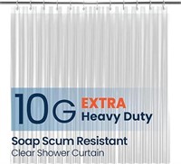 (N) LiBa Bathroom Shower Curtain - Waterproof Plas