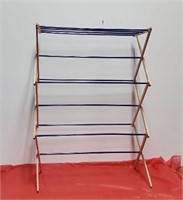 Wooden drying rack. 29.5"x14"x41"