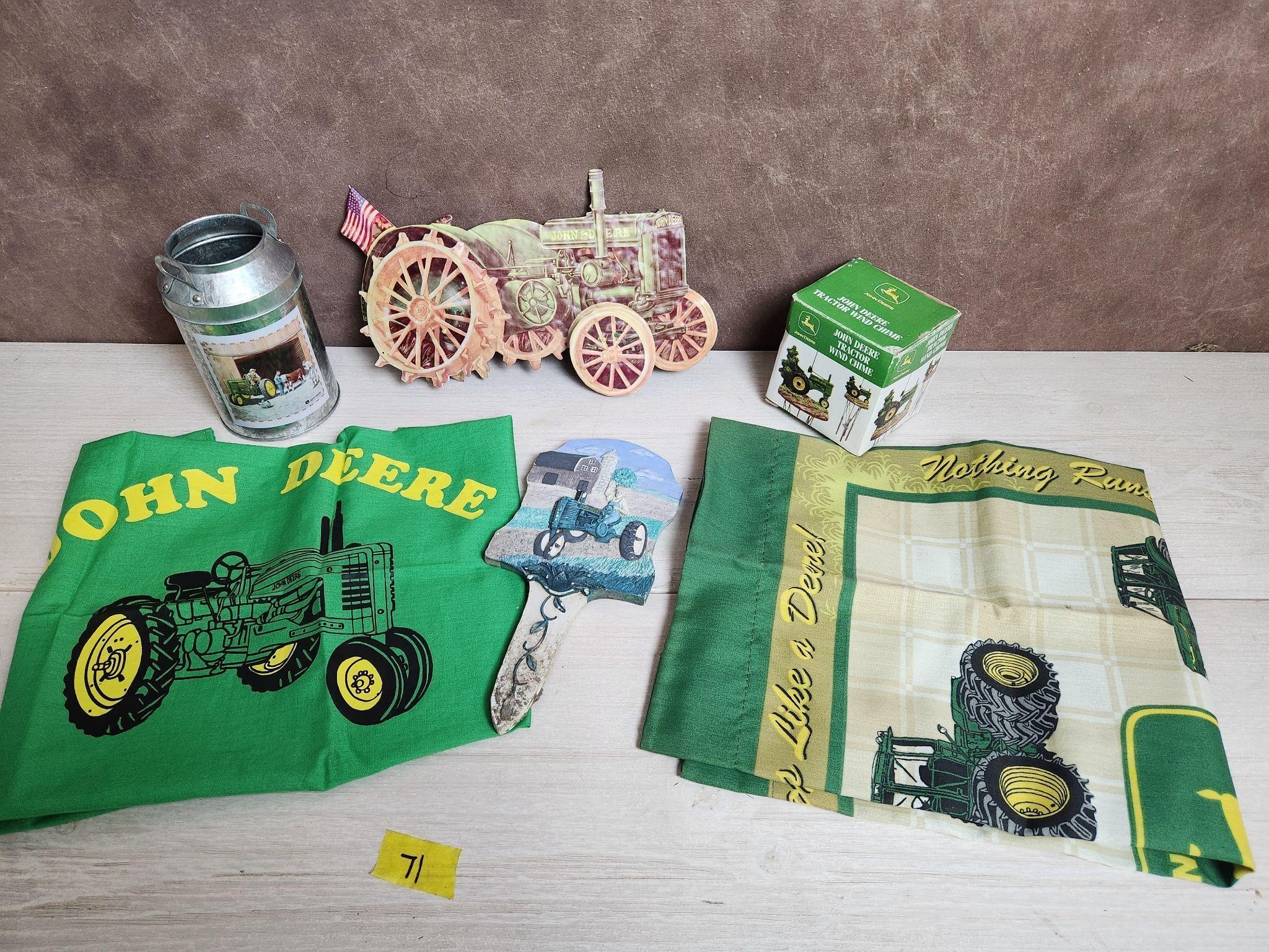 John Deere Metal Tractor/ Garden Items
