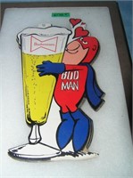 Vintage Budweiser Budman advertising display piece