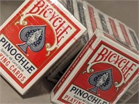 10 Sealed New decks of BICYCLE brand pinochle