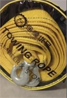 NEW 5 TON Tow strap in zipper clear case.